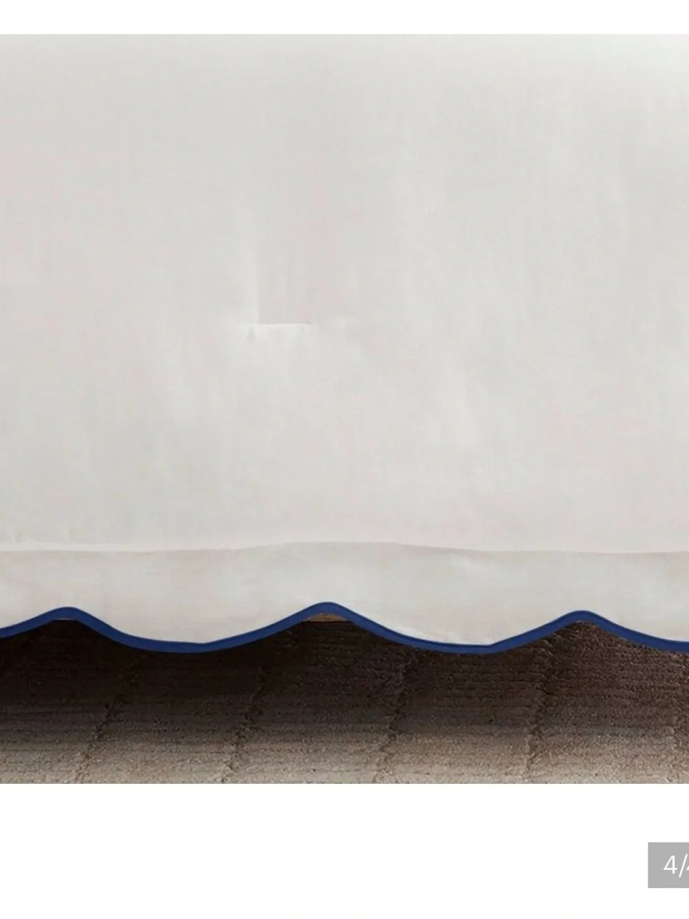 ❗️Lush Decor Coastal Chic Scalloped Edge Comforter Set with Navy NWT $162